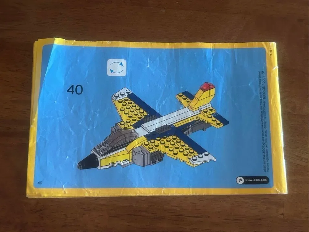 LEGO Creator Super Soarer #6912 Instruction Manual Only 1&2 (6060)